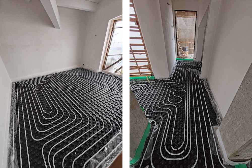 Impianto radiante a pavimento